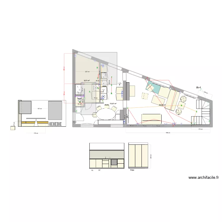 PLAN MOQUETTE CH 1. Plan de 