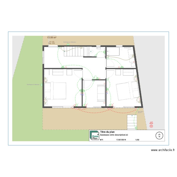 Manu RDC. Plan de 0 pièce et 0 m2