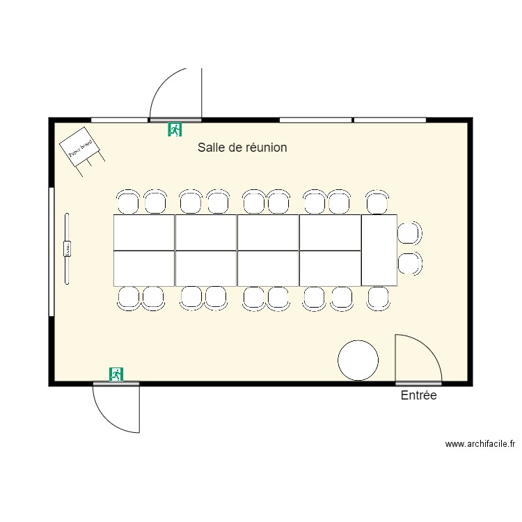 Salle réunion 0B010 MDRB. Plan de 0 pièce et 0 m2