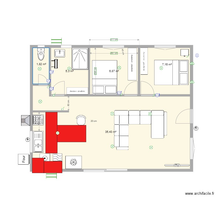 Chambre  Dressing. Plan de 0 pièce et 0 m2