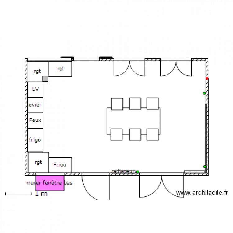 CUISINE dans VERANDA  mars 2014. Plan de 0 pièce et 0 m2