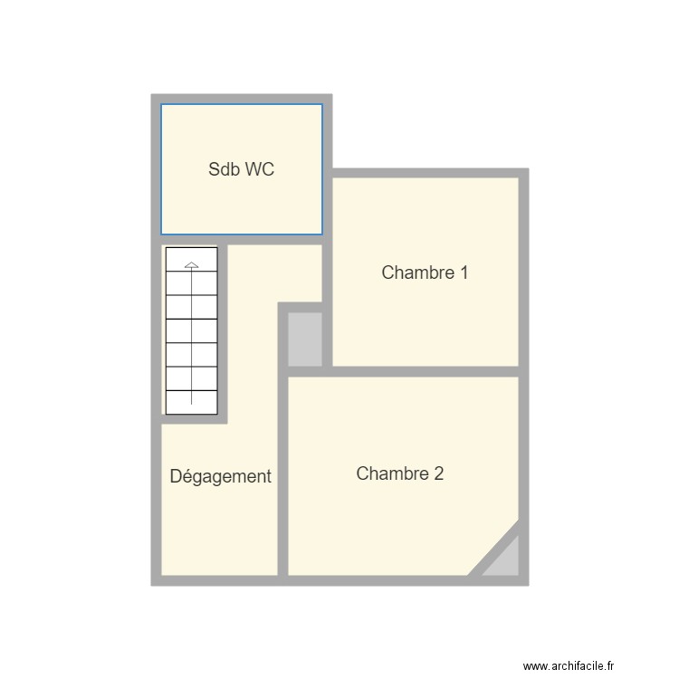1er étage. Plan de 0 pièce et 0 m2