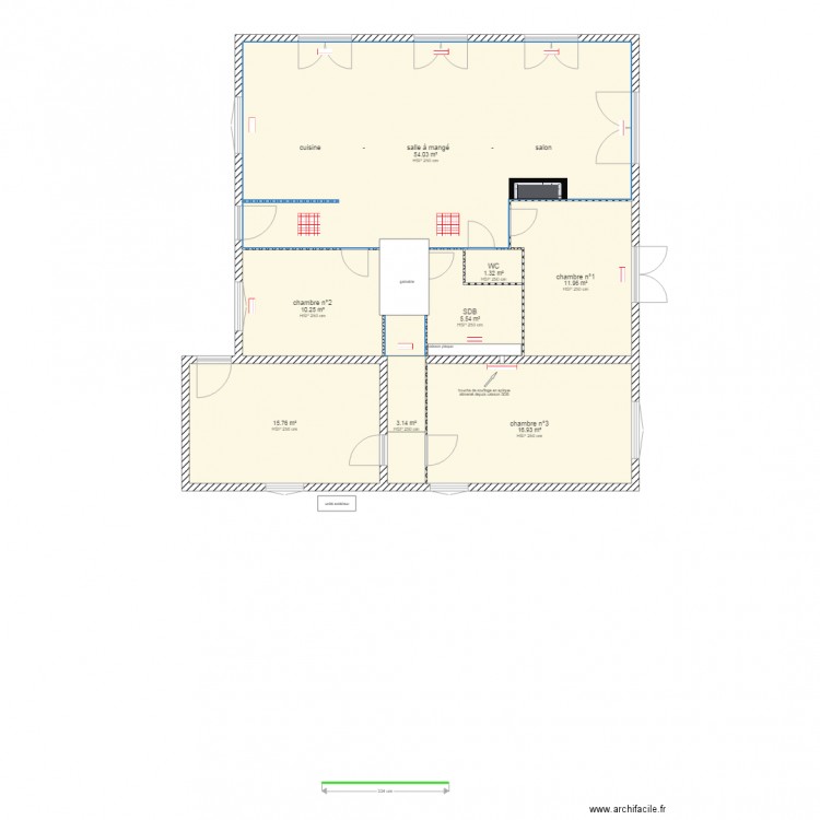 gainable chaufage clim. Plan de 0 pièce et 0 m2