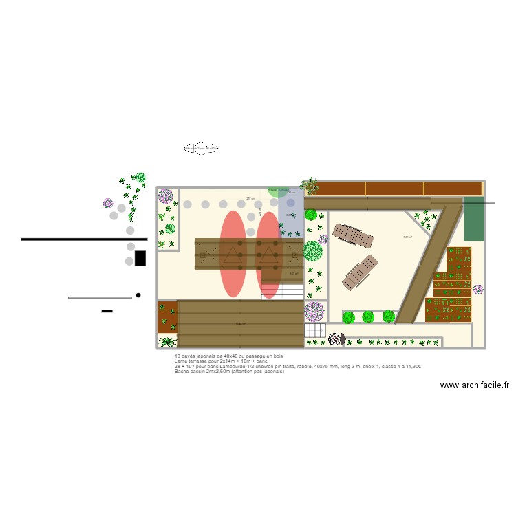 Plan Jardin 7. Plan de 12 pièces et 116 m2