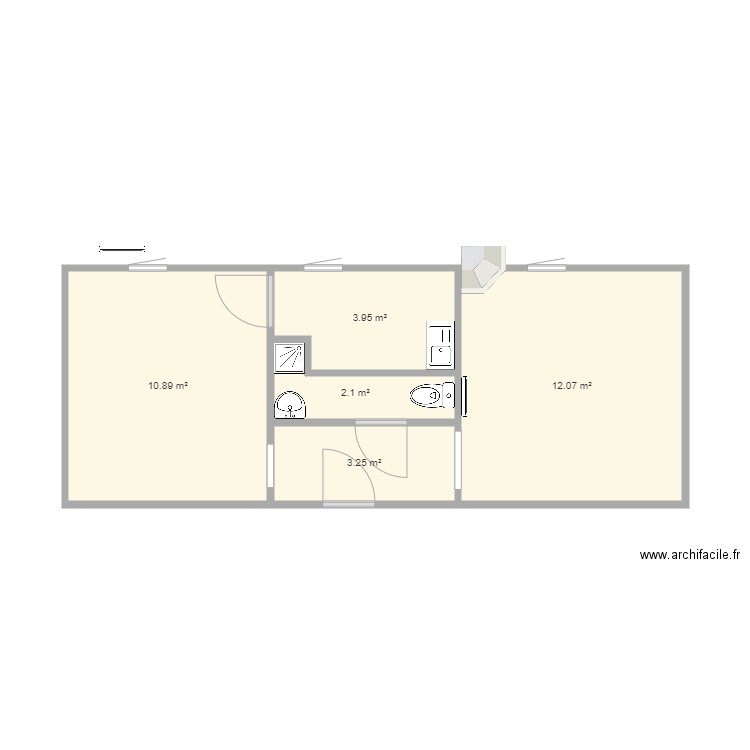 T2 sci chabrier setiti. Plan de 0 pièce et 0 m2