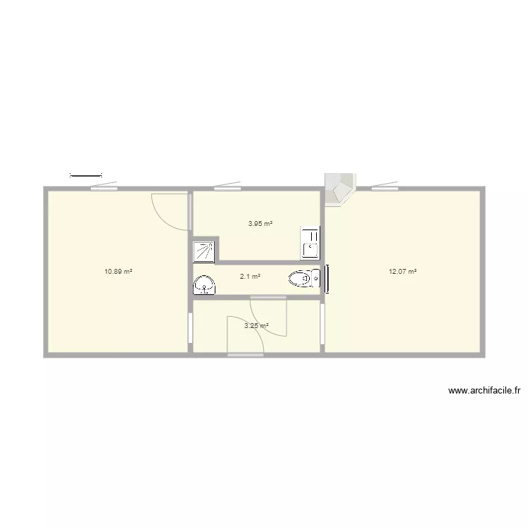 T2 sci chabrier setiti. Plan de T2 sci chabrier setiti. Plan de