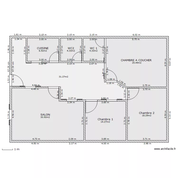 MAISON A DORALEH 3. Plan de 