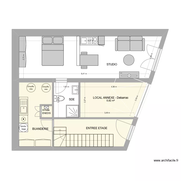 Etat des Lieux RDC. Plan de 6 et 54 m² Etat des Lieux RDC. Plan de 6 et 54 m²