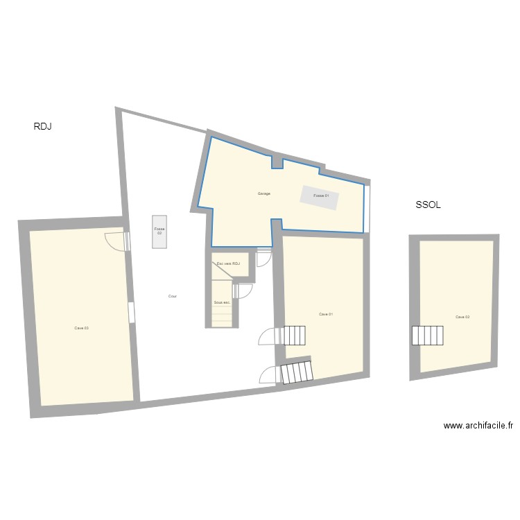 780807823-CARRIERES-NAHAL-CROQUIS audit. Plan de 20 pièces et 312 m2