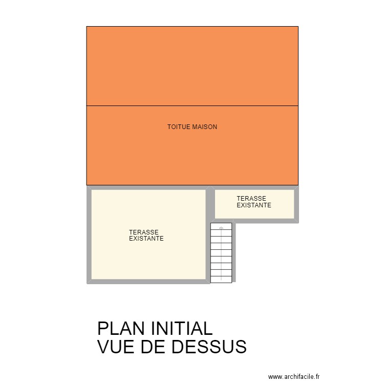 DP4 MAISON VUE DE DESSUS. Plan de 2 pièces et 18 m2