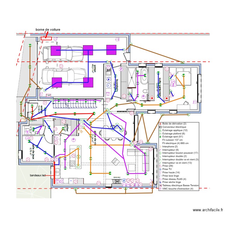 GONTHIER-PLAN ELEC - RDC. Plan de 0 pièce et 0 m2