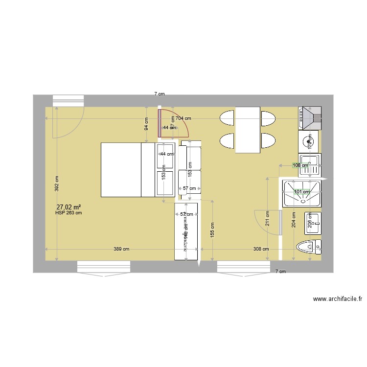 STUDIO VOLTAIRE FINAL11062021. Plan de 0 pièce et 0 m2