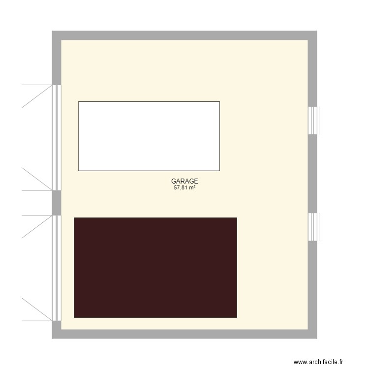 GARAGE. Plan de 0 pièce et 0 m2