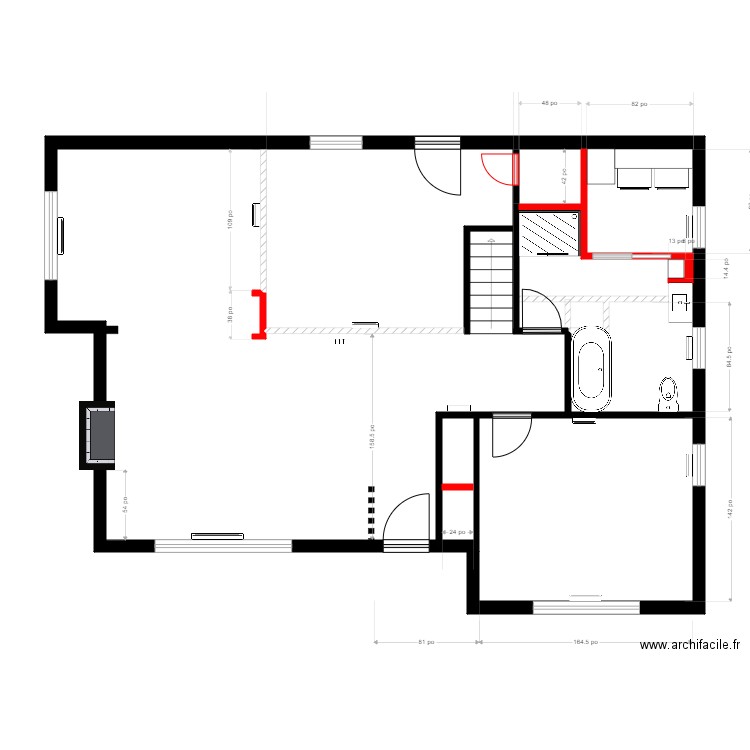 maison Deschesne. Plan de 0 pièce et 0 m2