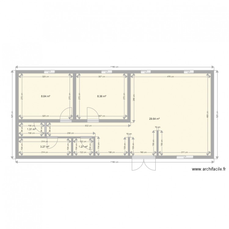 F3 ARRIERE CLO VIDE. Plan de 0 pièce et 0 m2