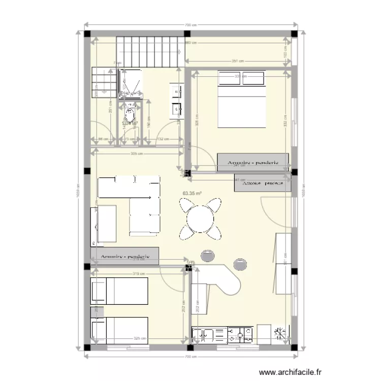 maison taddart et modif. Plan de 