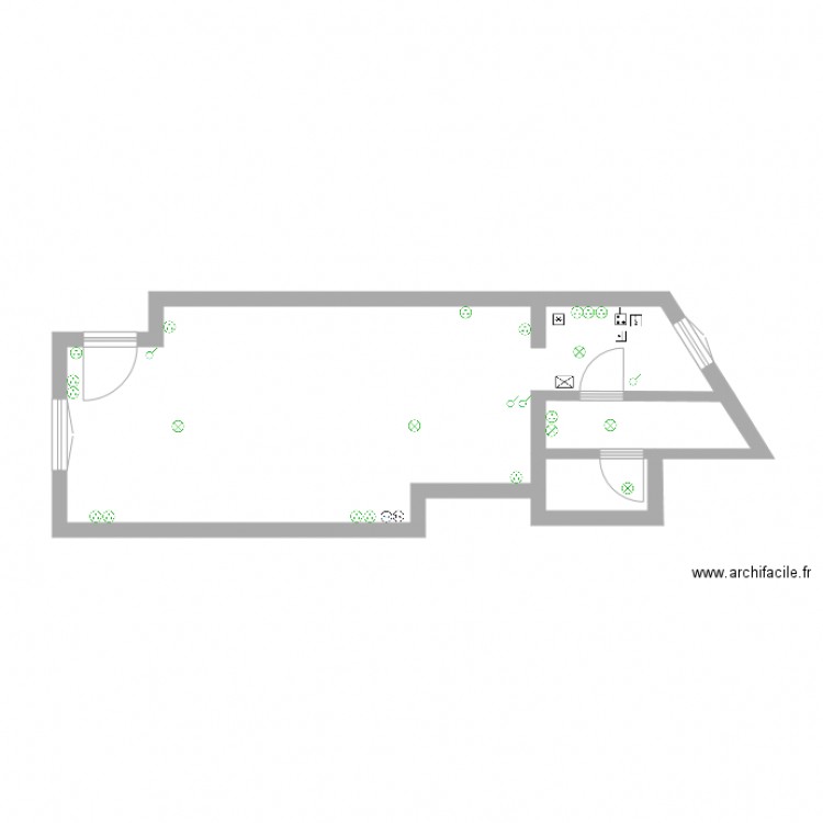 Studio 2 . Plan de 0 pièce et 0 m2