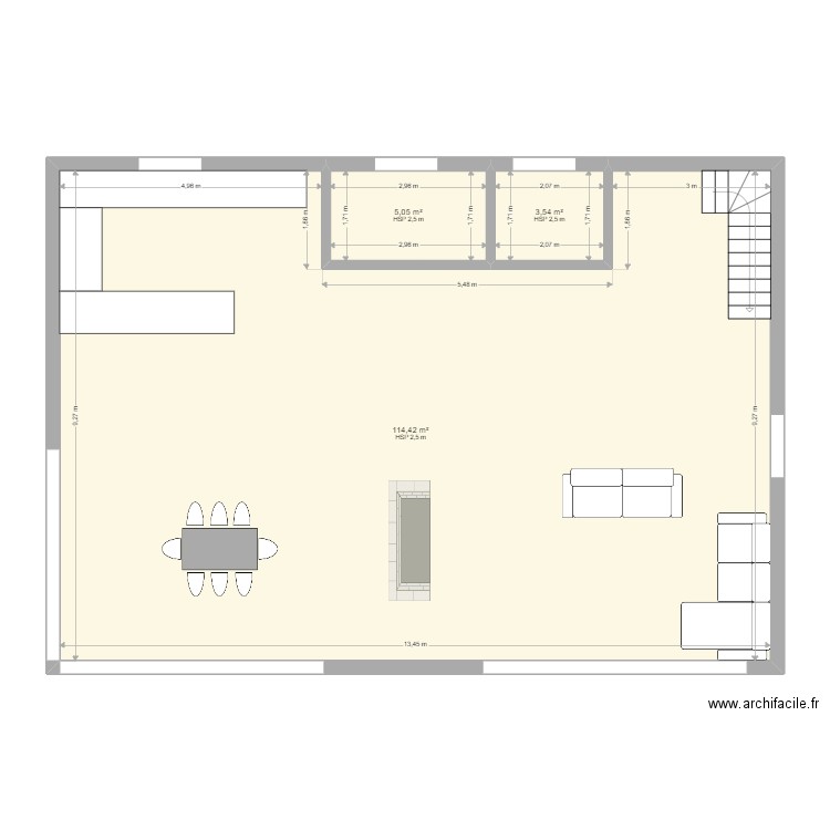 La Frasse - Bureau. Plan de 12 pièces et 346 m2