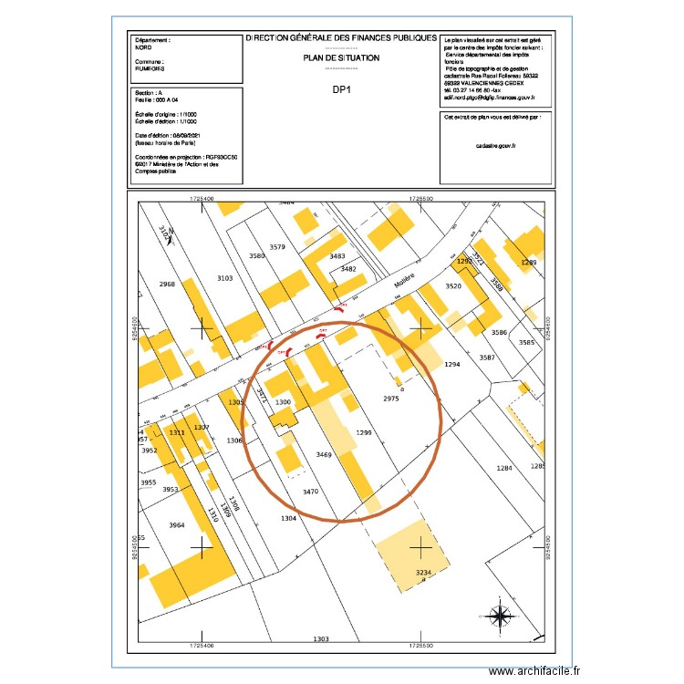 DP1 plan de situation MAISON 1. Plan de 0 pièce et 0 m2