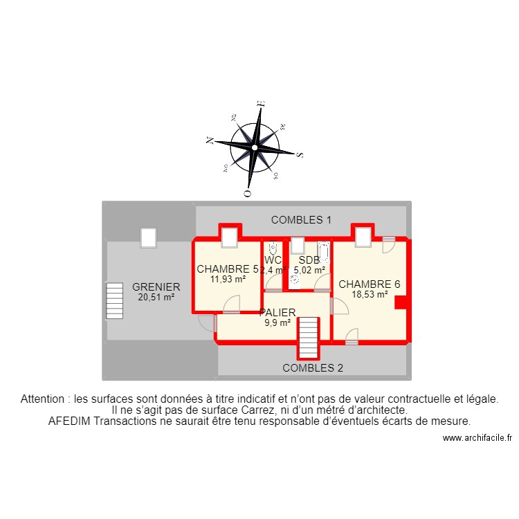 BI 14948 - . Plan de 36 pièces et 370 m2