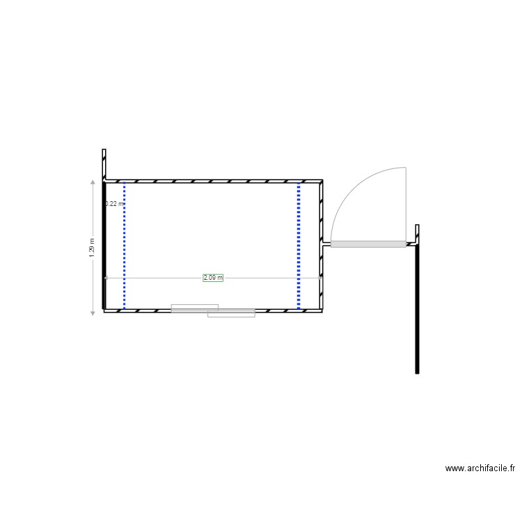 dressing. Plan de 0 pièce et 0 m2