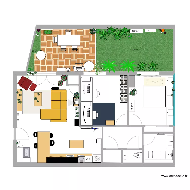 futur appart. Plan de 