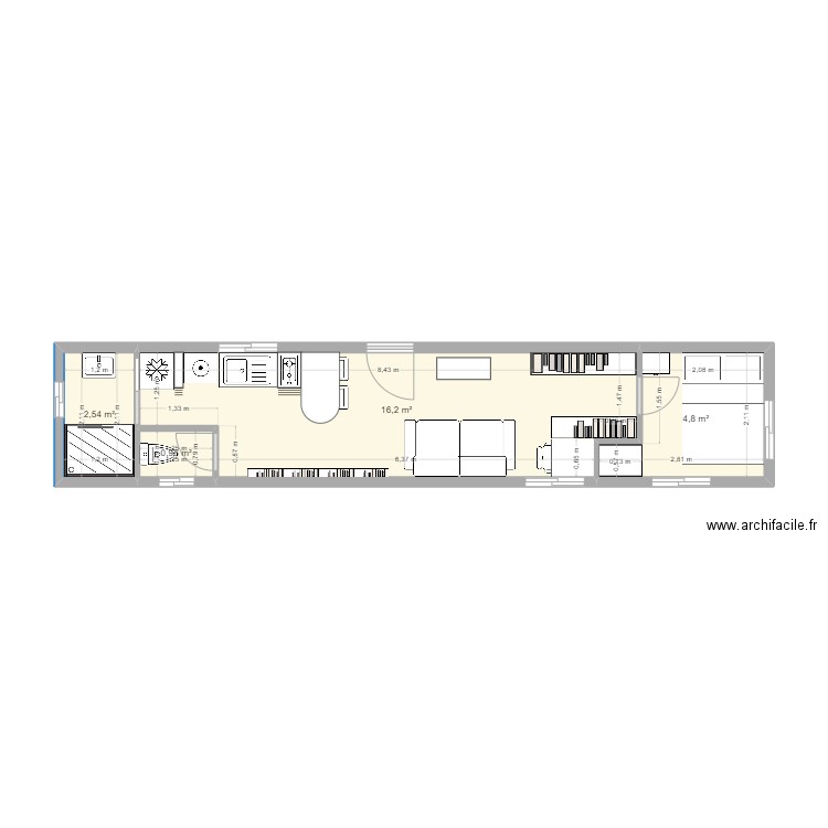 Container 40 feet nouvel essai 11. Plan de 0 pièce et 0 m2