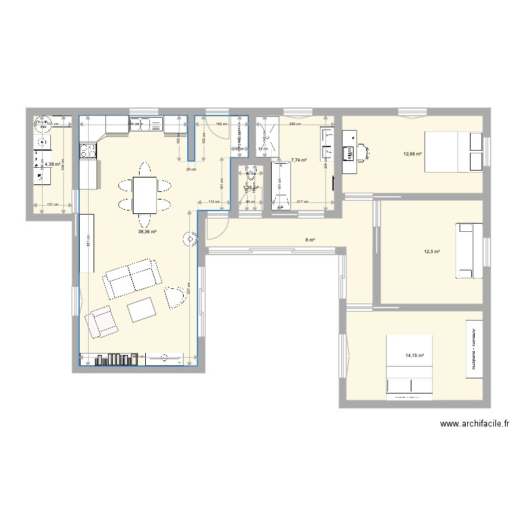 PLAN 1. Plan de 0 pièce et 0 m2