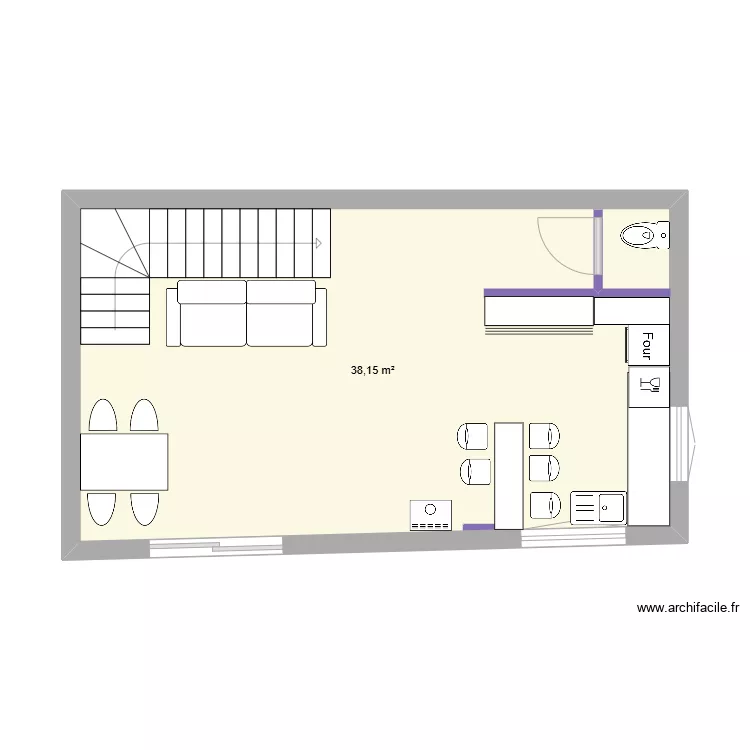 MaDam gite bas. Plan de 