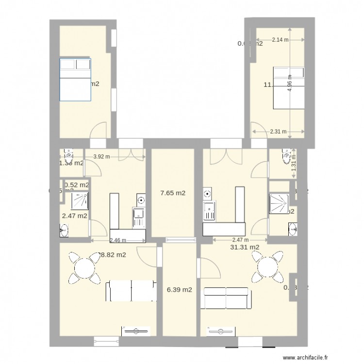 st paul rdc v1. Plan de 0 pièce et 0 m2