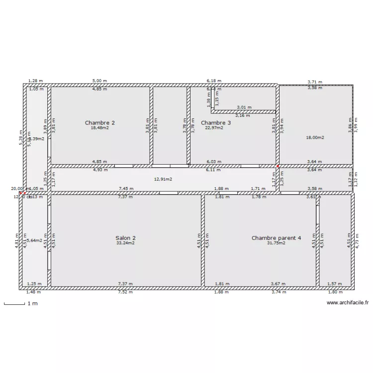 babacar etage 2 . Plan de 