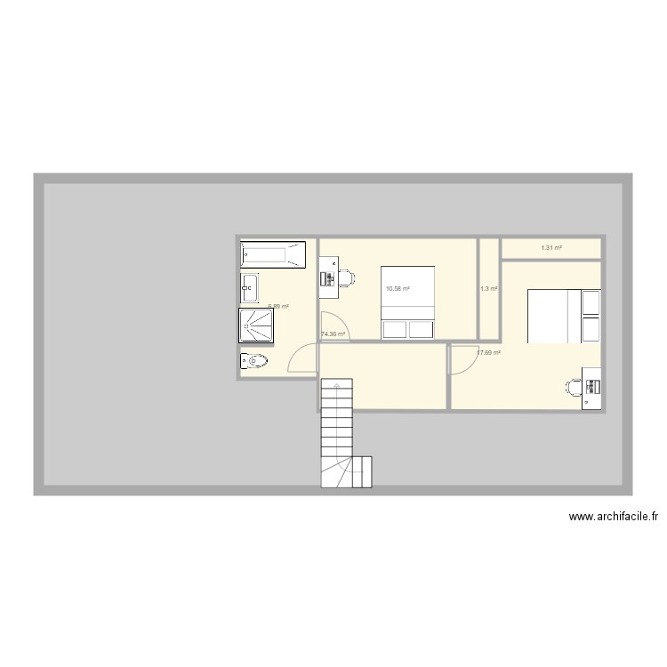 etage garchizy. Plan de 0 pièce et 0 m2