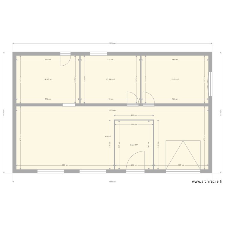 Maison. Plan de 0 pièce et 0 m2