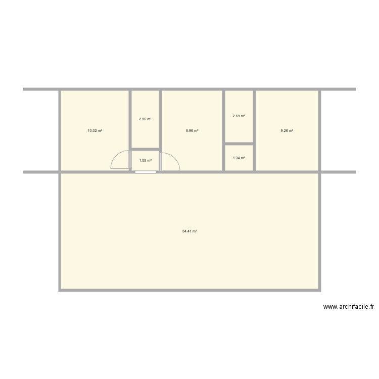 Plan compact. Plan de 0 pièce et 0 m2