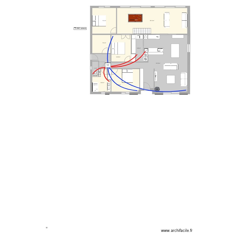 Le Breuil Vmc double flux. Plan de 0 pièce et 0 m2