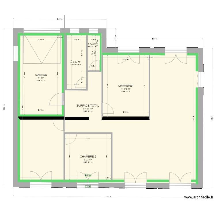 PLAN MAISON. Plan de 0 pièce et 0 m2