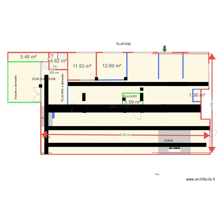NEGRESKO 3 PEINTURE ET FAUX PLAFOND. Plan de 0 pièce et 0 m2