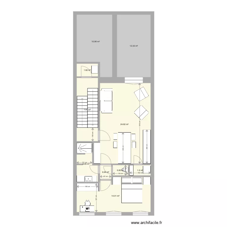 Tabellion 2e &eacute;tage version 5. Plan de 0 pièce et 0 m2