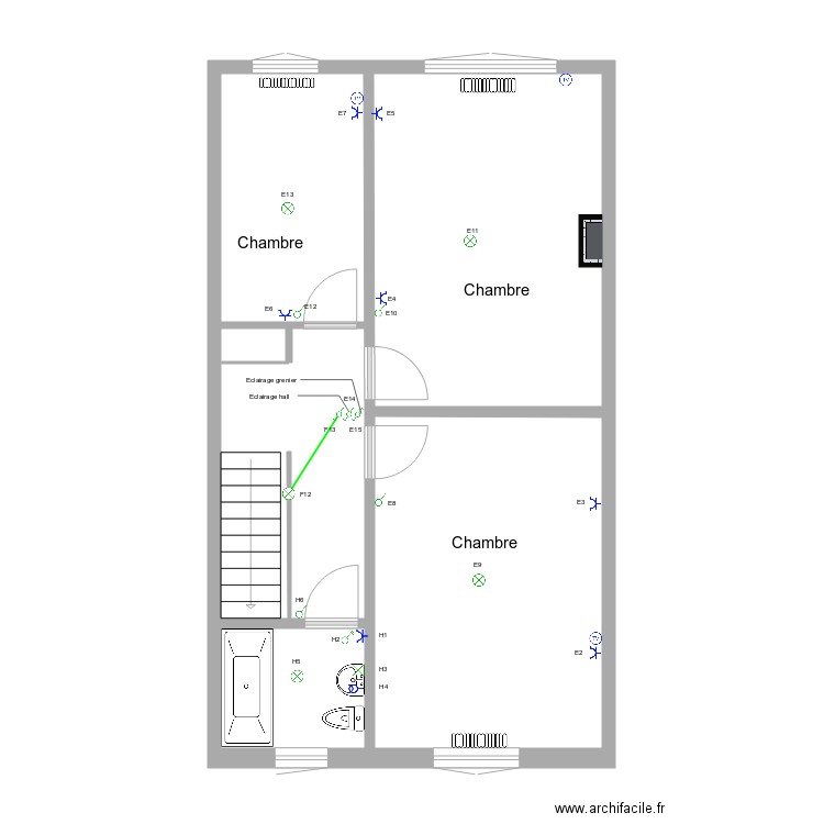 Kalala 1 er étage. Plan de 0 pièce et 0 m2