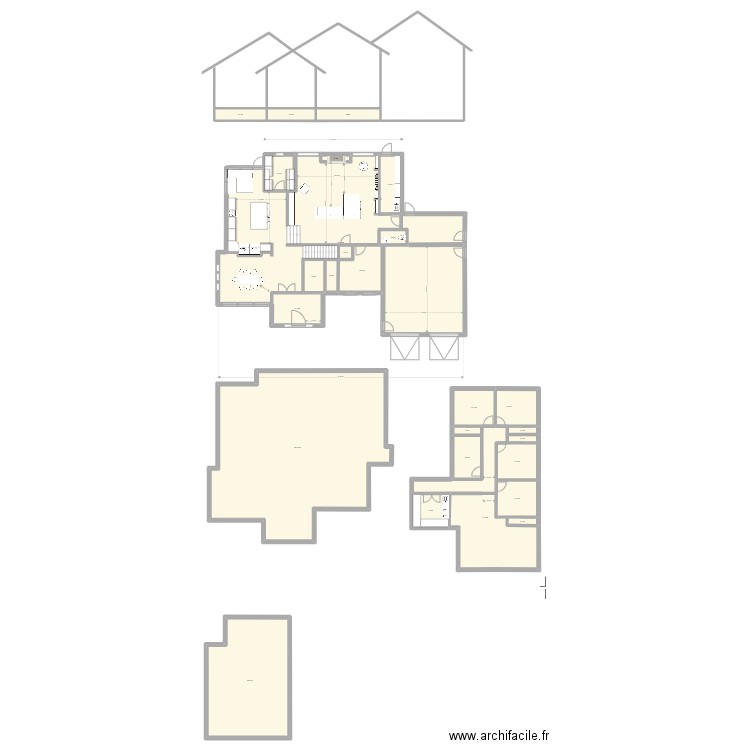 New house granby 1. Plan de 69 pièces et 1473 m2