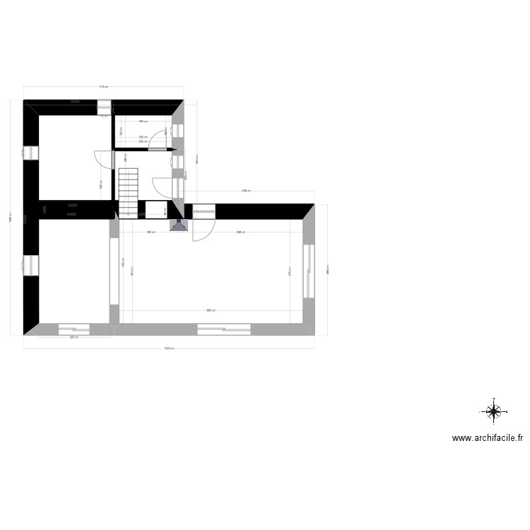 PLAN BERGERIE RDC 10. Plan de 1 pièce et 4 m2