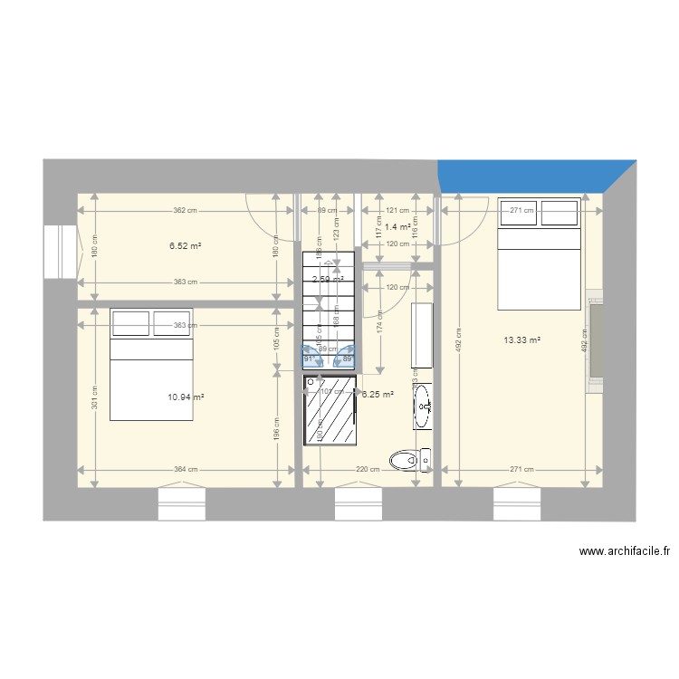 sausseyétageprojet5. Plan de 0 pièce et 0 m2