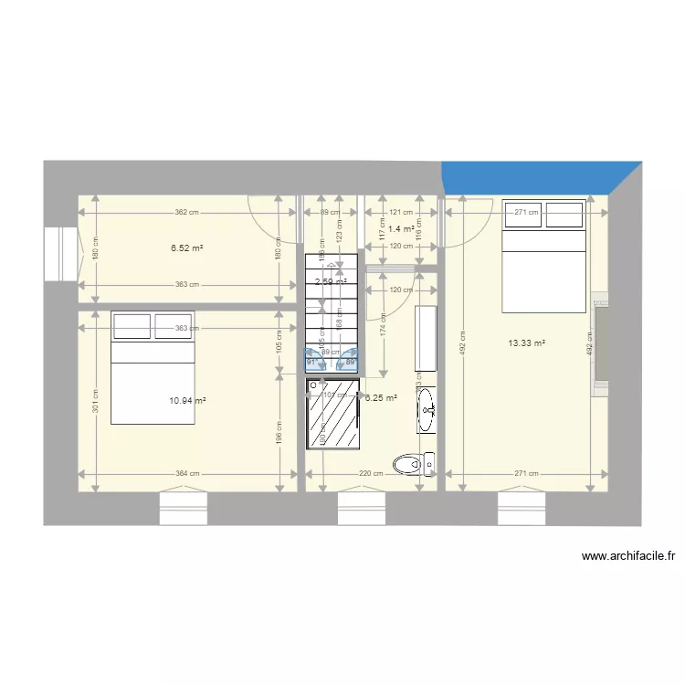 saussey&eacute;tageprojet5. Plan de 