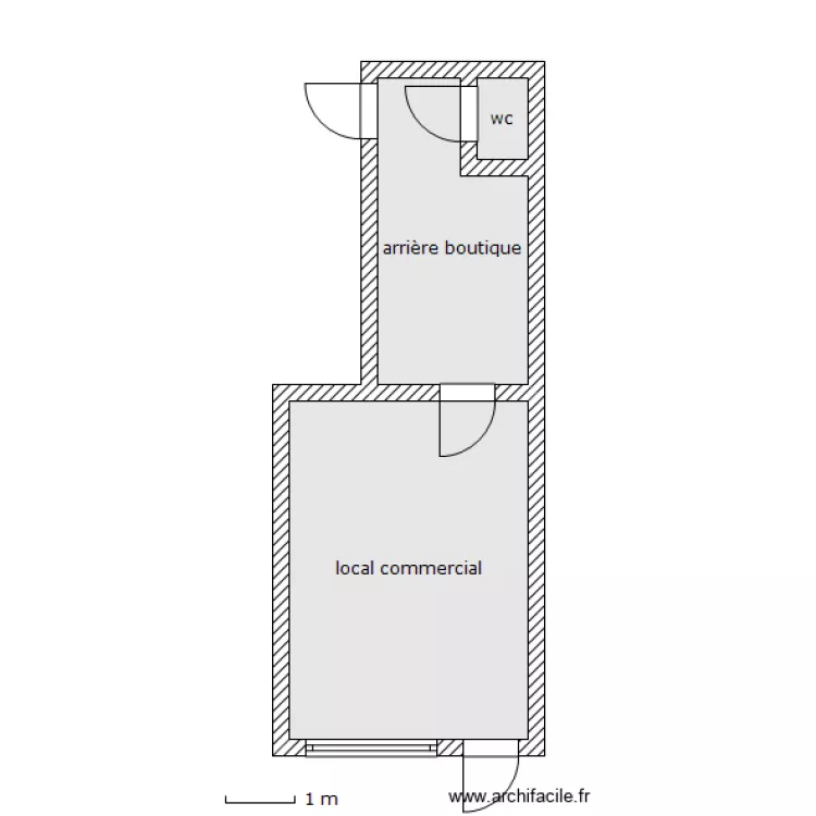 local commercial  jullien 2. Plan de 