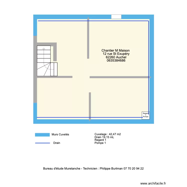 Plan M Maison Philippe. Plan de 