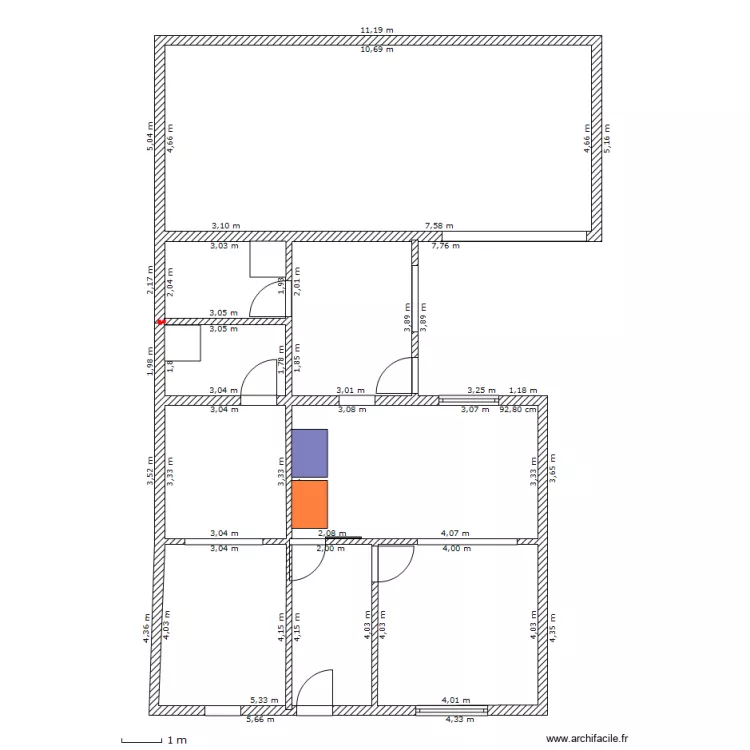 MSG RDC Existant. Plan de MSG RDC Existant. Plan de
