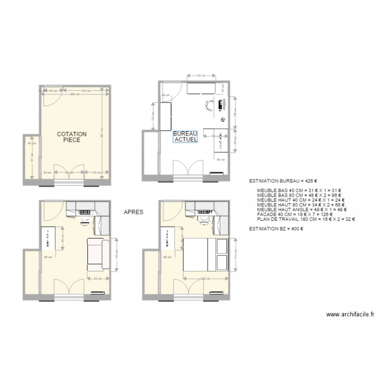 bureau parents. Plan de 0 pièce et 0 m2