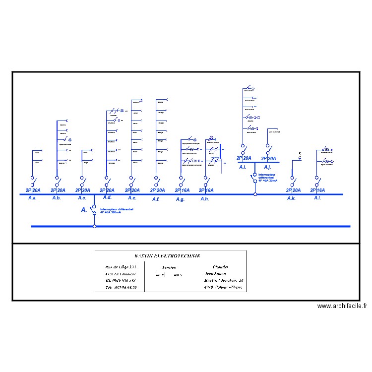 Jean Simon Schéma Unifilaire A. Plan de 0 pièce et 0 m2