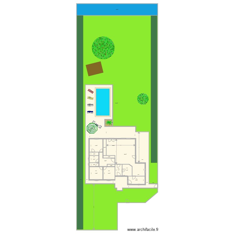 projet aigrefeuille piscine. Plan de 0 pièce et 0 m2