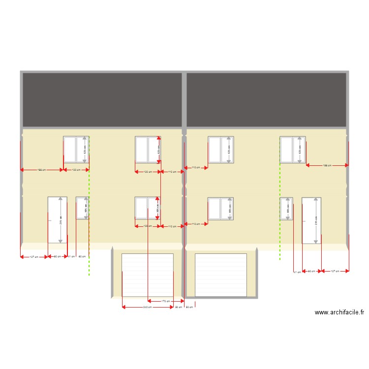 ouvertures LVDB. Plan de 0 pièce et 0 m2